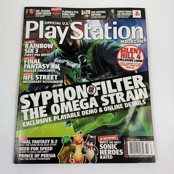 PlayStation Magazine Syphon Filter 04' Issue 77 INCLUDES DEMO DISC *MINOR WEAR - Picture 12 of 14